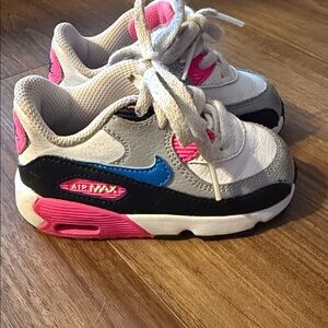 Nike Kids Sneakers - White, Pink, and Blue